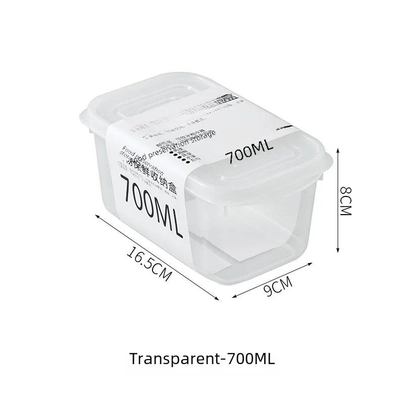595 Modern Simple Style Portable Fridge Classification Preservation Box Meat Box Cold Storage Bento Onion Garlic Sub-box