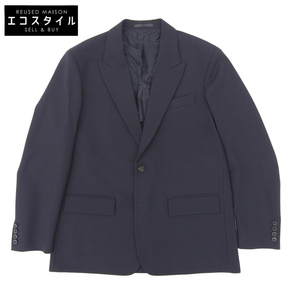 VALENTINO Men's Navy Peak Lapel Tailored Jacket, Size 48 (PV3NA05P4D3) Jacket 48 NavyUsed