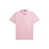 Polo Solid Color Logo Embroidered Slim Fit Straight Cut Short Sleeve Polo Shirt Men Tops Pink MNPOKNI1N822757-650