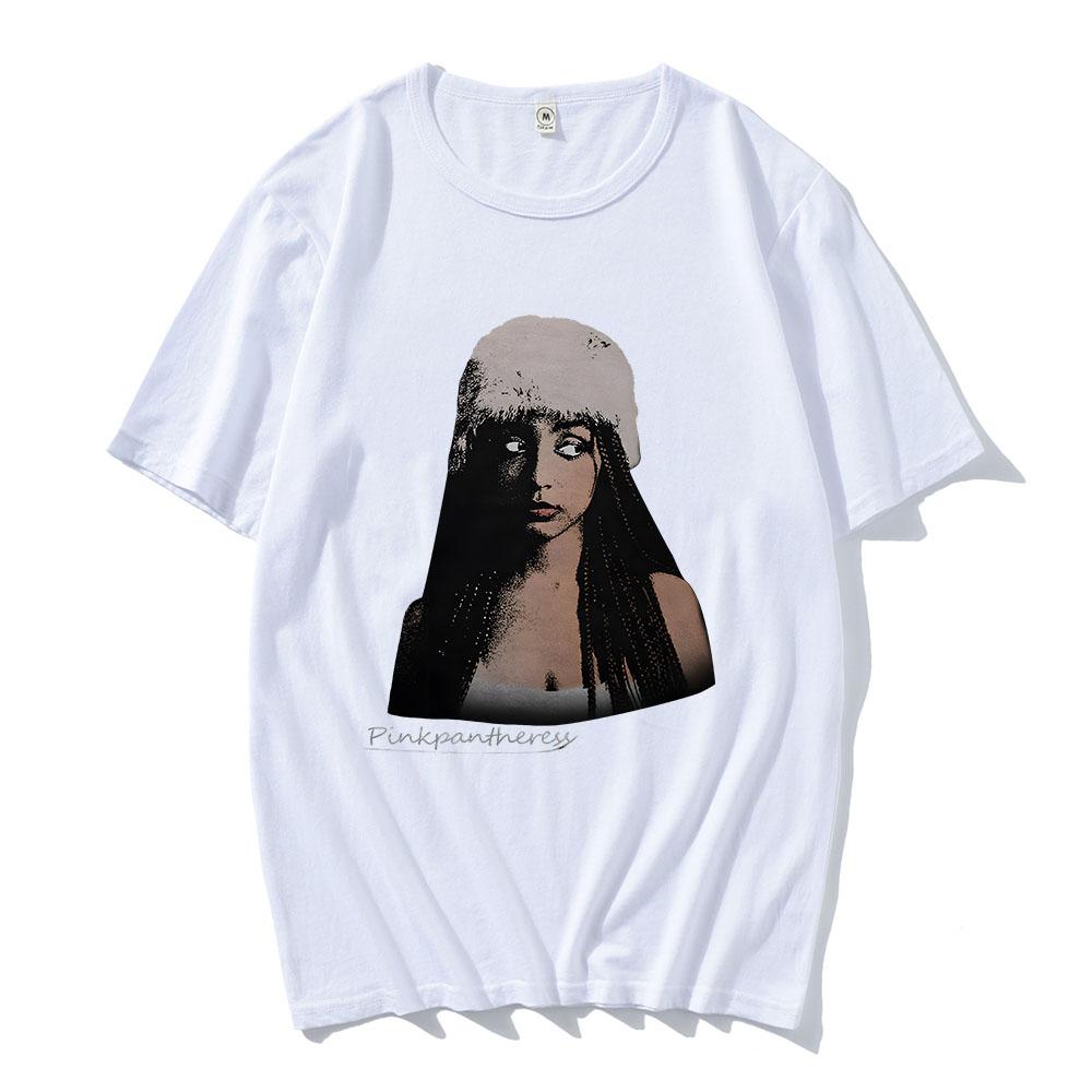 Singer PinkPantheress Tshirt Camisas De Hombre Hip Hop Cotton Comfortable Teeshirt Short Sleeve Summer Women Tshirts Harajuku