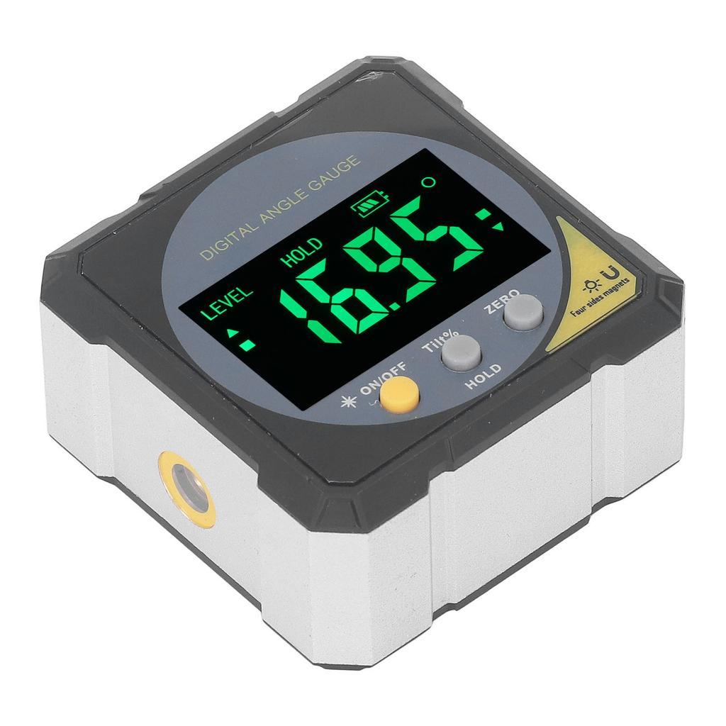 Black LCD Angle Finder Backlit IP54 Waterproof Digital LCD Screen Magnetic Angle Gauge Inclinometer