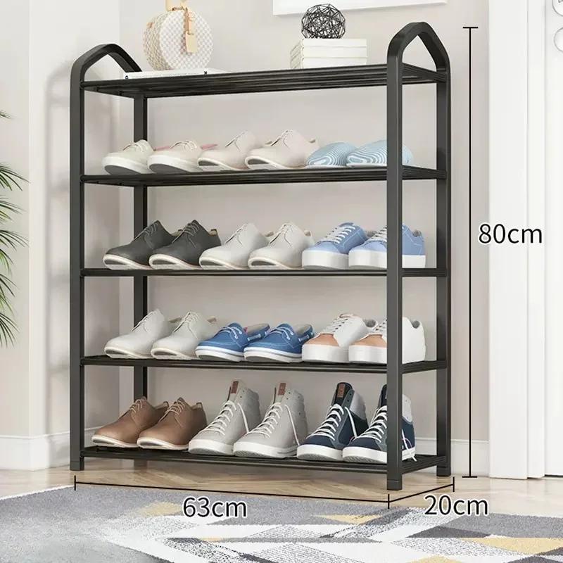 Household Doorstep Shoe Shelf Simple Multi-layer Assembly Shoe Rack Storage Cabinet Dormitory Balcony Shoe Hanger Storage Tool