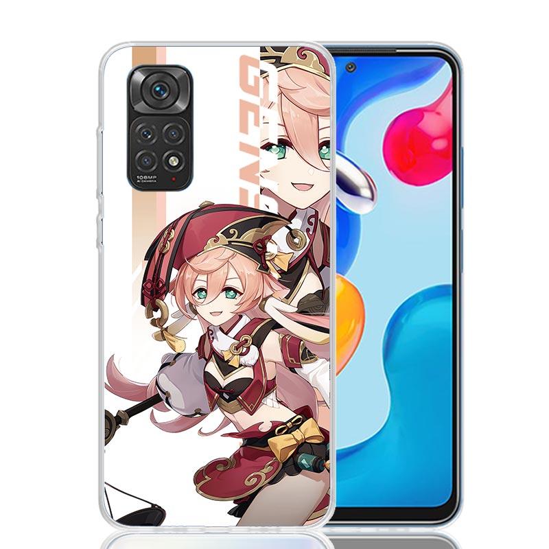 

Anime Genshin Impact Phone Case For Xiaomi Redmi Note 14 13 12S 12 11S 11T 11E Pro Plus 10S 10 Art Customized Coque Capa Note 13 Redmi Note 7