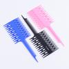 Barber Tool Artifact Double-Sided Coloring Highlighting Comb Wide Tooth Zone Dyeing Comb Fish Bone Hair Brush Salon Accessaries