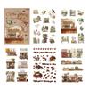 Retro Scrapbooking Sticker Cartoon Sticker Book Adhesive Sticker Photocard Sticker Book for Journal Decoration