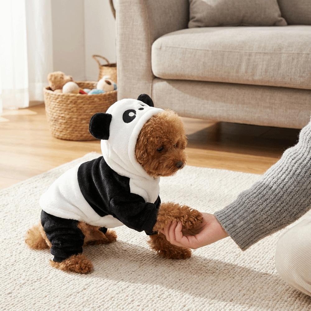 Thickened Four Leg Dog Jumpsuit Warm Winter Dog Clothes  Cosplay Party