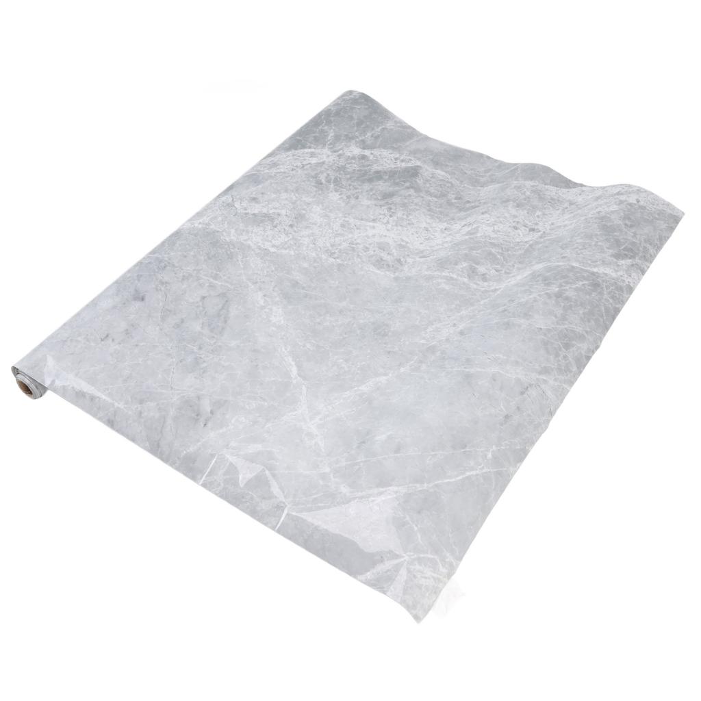 300x60cm Marble Wallpaper PVC Self Adhesive Wallpaper Rolls Kitchen Oil Proof Stickers Grey