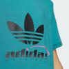 Adidas Originals Logo Color Block Striped Sports T-Shirt Men Tops Arctic-Blue IW6311