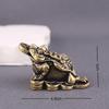 Copper Lucky Money Frog Toad Figurine Feng Shui Wealth Attracting Ornament Desktop Living Room Office Table Decor