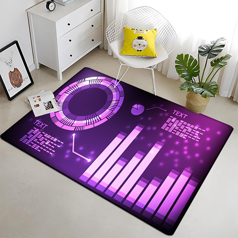 Racing Dashboard Cool Pattern Decorative Square Rug Modern House Living Room Floor Matte Bedroom Carpet Art Poster Mat Fans Gift