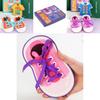 Wooden Shoe Tying Game Toy With Diy Fun For Kids Educational Play