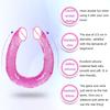 Adult Supplies Sex Toy Double Ended Realistic Dildo Flexible Jelly Dildos Penis Cock Anal Butt Plug Massager G-spot Stimulation