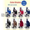 Three-Wheeled Foldable Shopping Cart with Chair, Stair-Climbing Handcart for Elderly, Ideal for Supermarket and Vegetables.