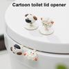 2Pcs/Set Toilet Lid Lifter Sheep Dog Shape Toilet Cover Lifter Easy Installation Versatile Hook Toilet Hygienic Accessory