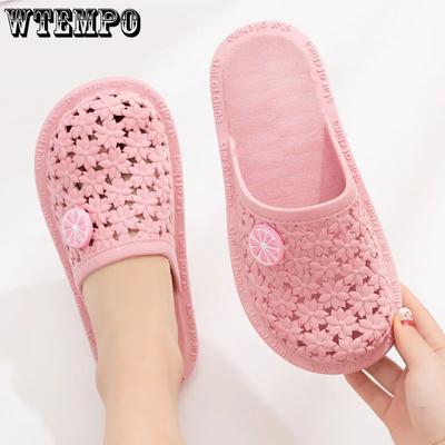 Sandals and Slippers Ladies Summer Baotou Flat Bottom Hole Shoes Home Indoor and Outdoor Lazy Student Shoes