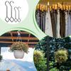 Hooks For Plants Metal Plant Extension Hanger Home Decoration 4 Pieces Flower Organizer Accessory For Outdoor Lights Garden Bird