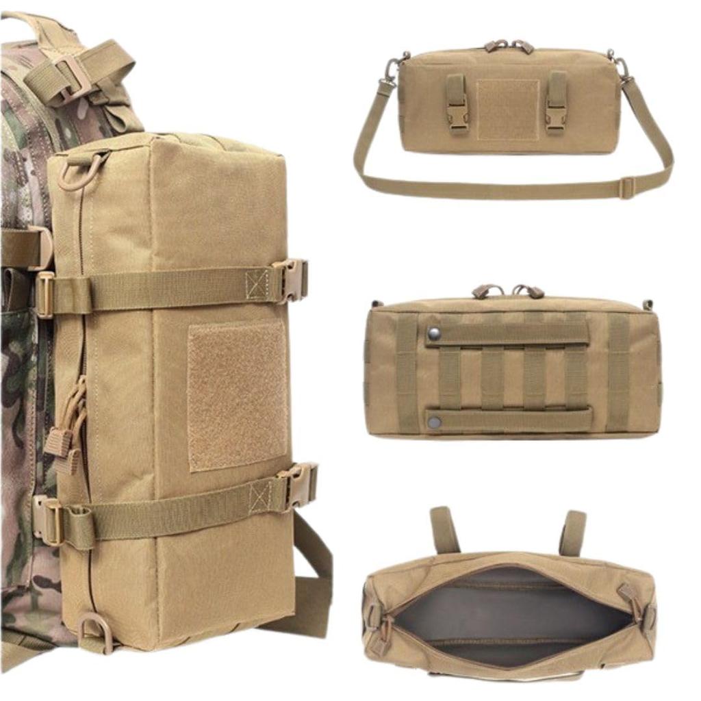 Militär Taktisk Ficka Vattentät för Airsoft och Utomhusbruk 3-delat Set, Multifunktionell, Nylon, (Kaki) [Begagnad]