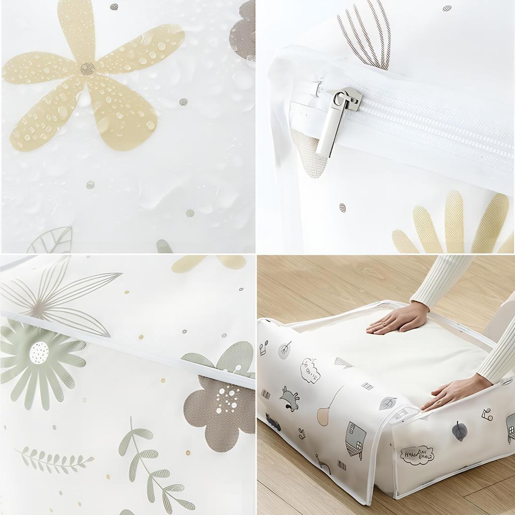 Geantă cu pilota de mare capacitate Geantă de depozitare pentru imprimare de uz casnic Geantă de depozitare pentru îmbrăcăminte, impermeabilă și rezistentă la praf