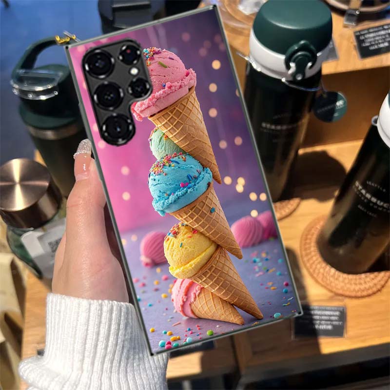 Colorful Ice Cream and Popsicles Cases Phone Case for Samsung Galaxy S26 Ultra S25 Edge S24 S23 FE S21 Plus S20 S22 S10 Cover TP