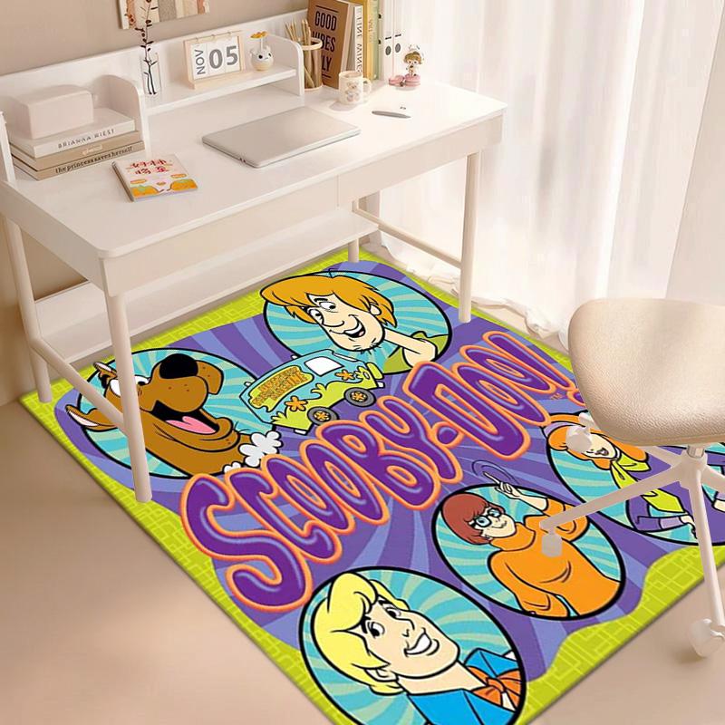 Halloween cartoon comedy adventure movie Scooby-Doo carpet is suitable for living room and bedroom doormats office balcony decorative carpet V14