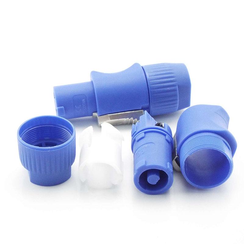 3-poliger Powercon Xlr Stecker Verriegelbares Kabel Stecker Buchse Chassis-Buchse Bohrmaschine LED-Bildschirm Bühnenbeleuchtung Netzteil