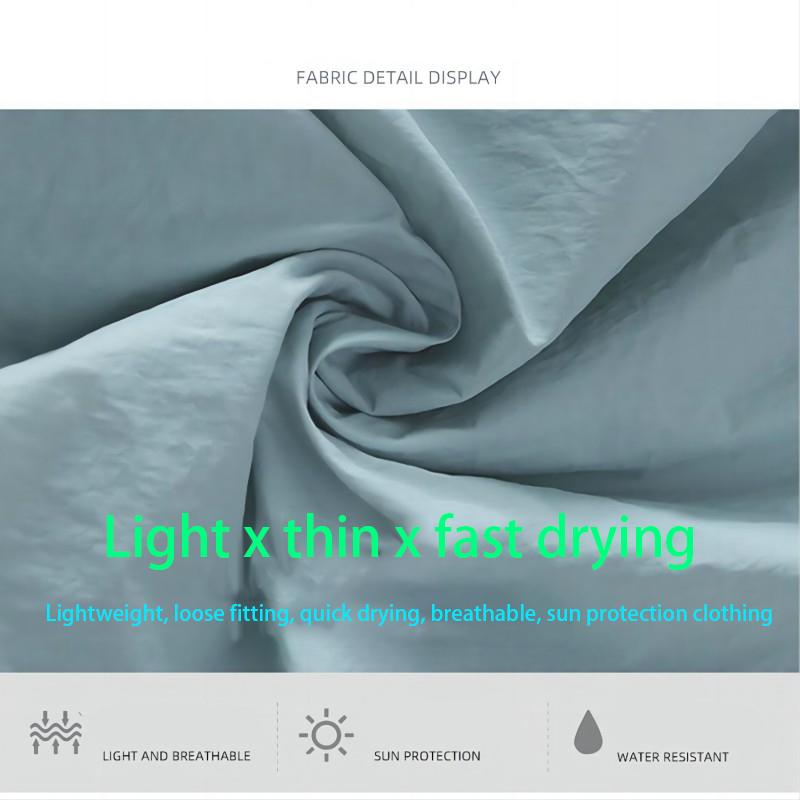 Camping Regenjacke Herren Damen Wasserdicht Sonnenschutz Kleidung Angeln Jagd Kleidung Schnelltrocknend Skin Windbreaker mit Tasche