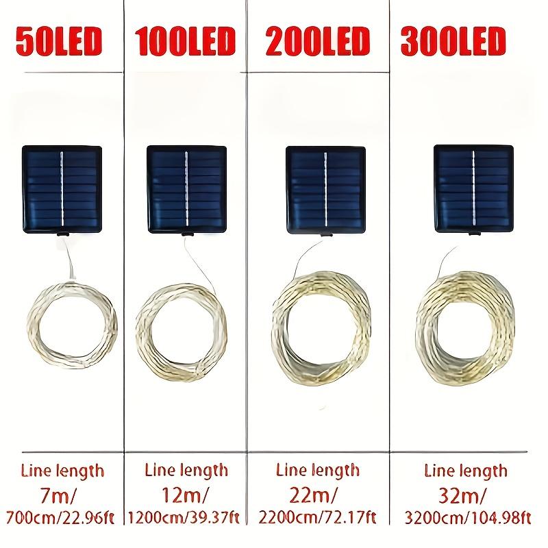 50/100/200/300 LED Solar Lichterketten LED Lichterketten Außen Garten Dekorative Lichter Weihnachtsfeiertag Bunte Lichterketten