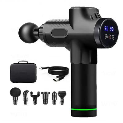 Professionelle Massagepistole Massagepistole LCD Digitalanzeige mit 99 Stufen zur Einstellung des Körpers Arme Beine Rücken Tiefenmassage