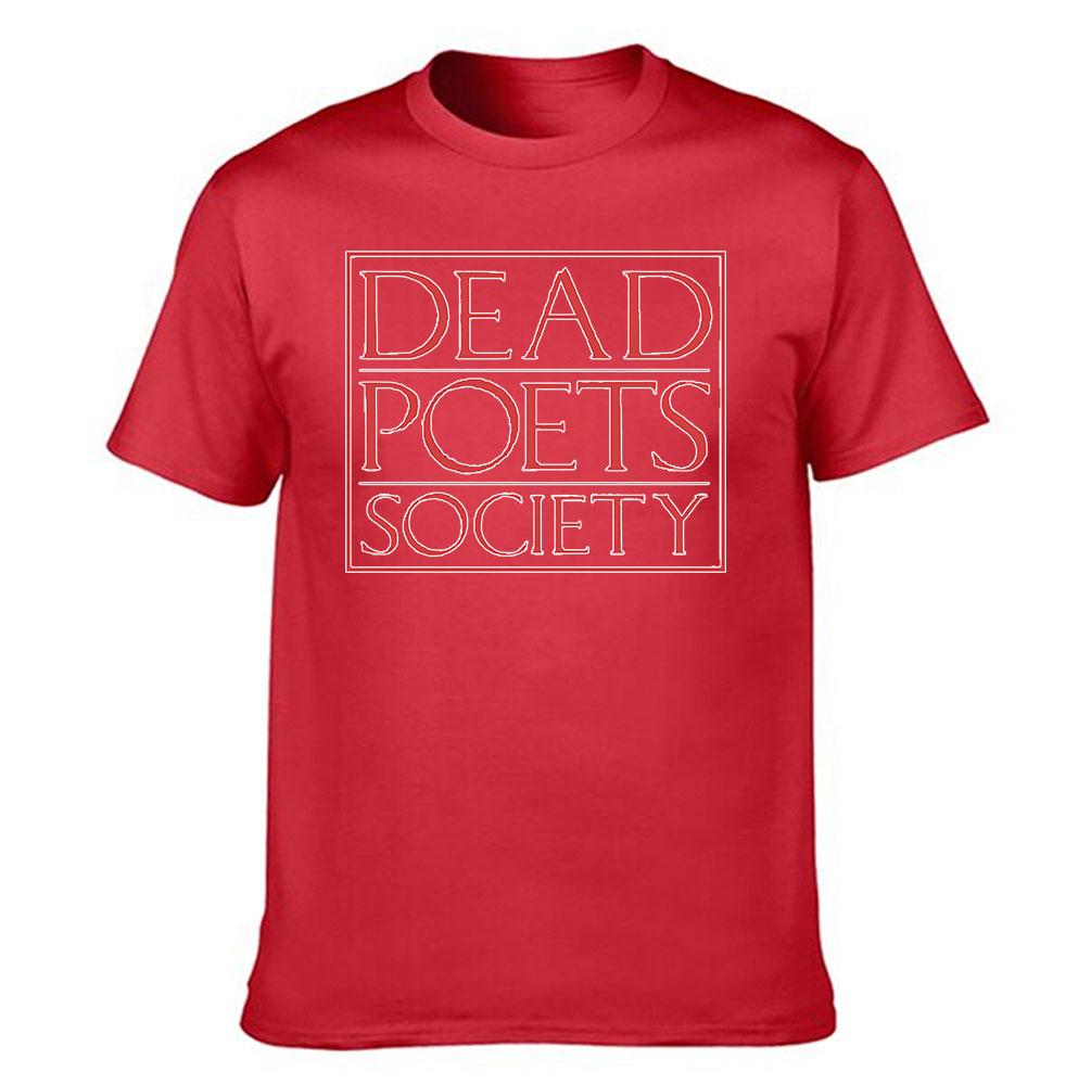 Unisexs Pure Cotton TShirt Dead Poets Society Vintage Print Casual Short Sleeve Tee for Daily Wear