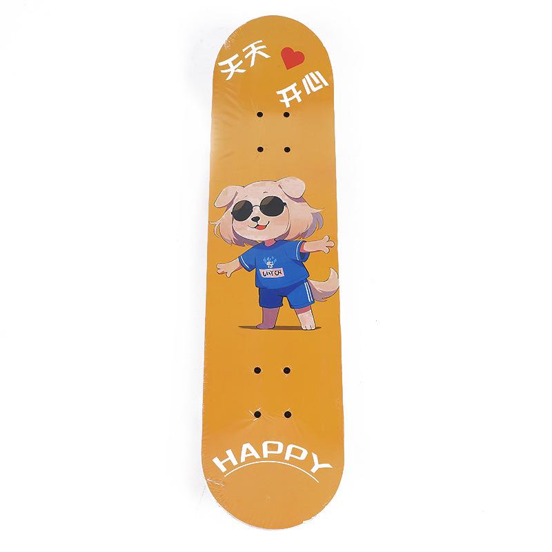 

80cm Nylon Maple Skateboard for Children and Teens Beginners - Four-Wheel Design 80×20 cm