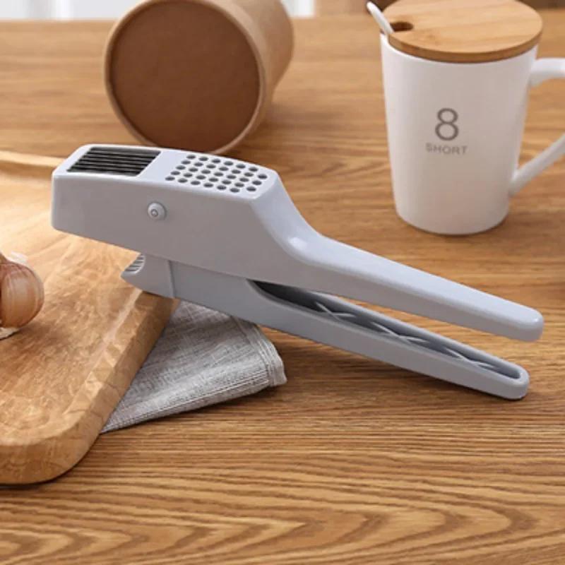 Multifunctional Garlic Press, Manual Cutting of Slices, Masher, Cleaning Brush, Wish Amazon Cross-bo