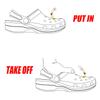14 Pcs Set Elegant Pearls Chain Shoe Charms Accessories Women DIY Shoe Buckle Decorations for Sandals Beach Clogs Garden Shoes
