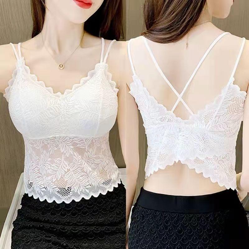 Sexy Bra Women's Lace Bralette Floral Lingerie Wireless Padded Seamless Bras