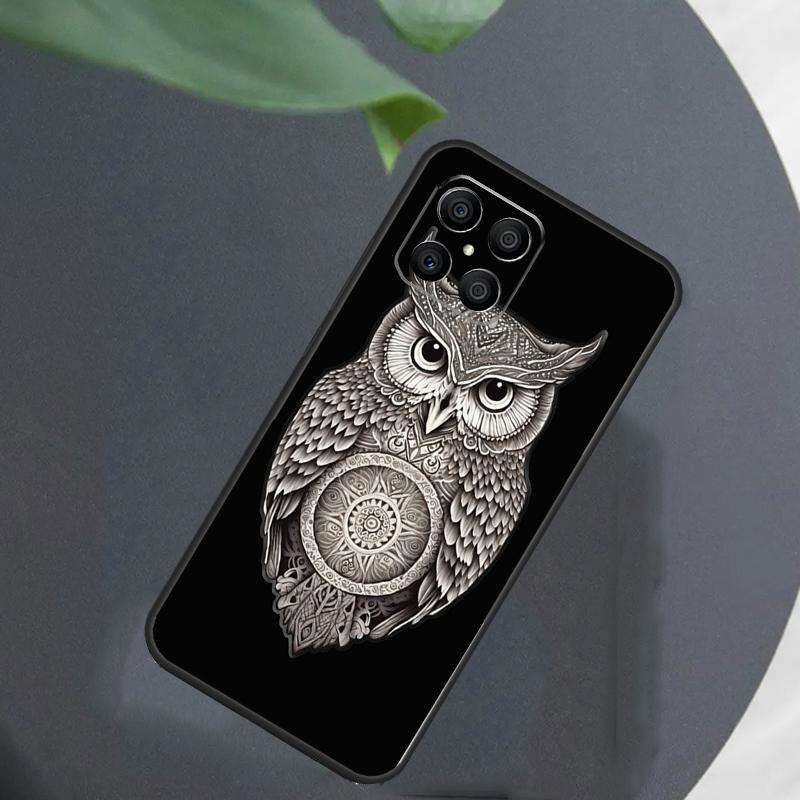 Mandala Owl For Honor Magic 5 6 7 8 Pro Case For Honor 400 200 50 70 Lite X8c X8b X9a X9b X9c X9d Win RT
