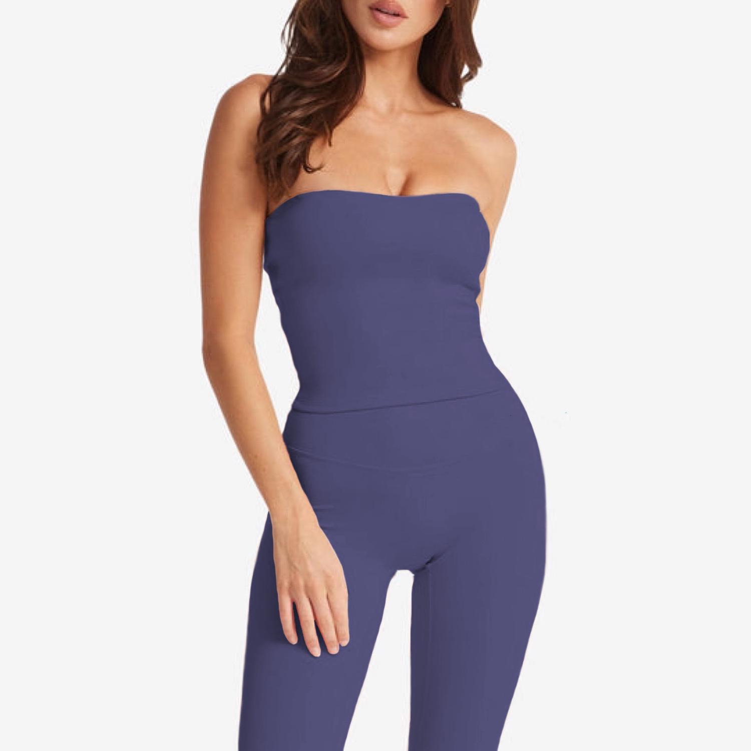 

Женский бесшовный спортивный топ-бандаж для йоги - Приталенный, Высококачественный, Подходит для ношения на улице Small