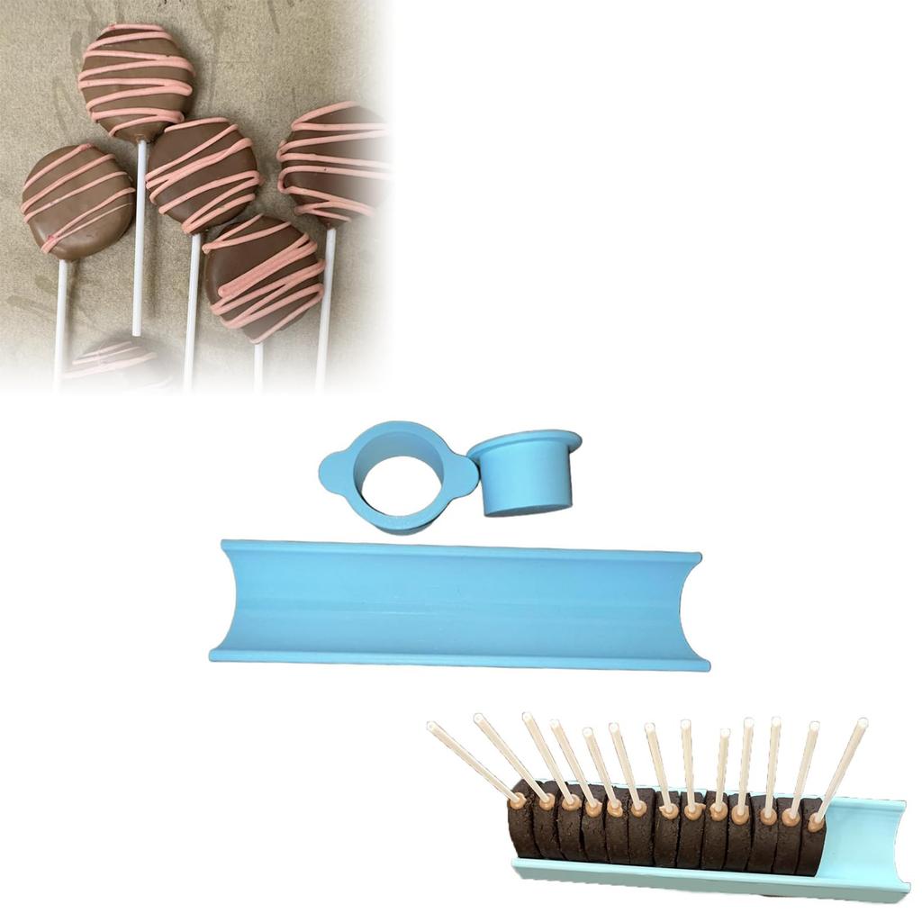 Cake Cutter & Deluxe Cake Mold Set – 9in Rolling Tray Included – Easy To Use Mold For Perfectly Uniform 1.75Cake – Baking Kit For Desserts