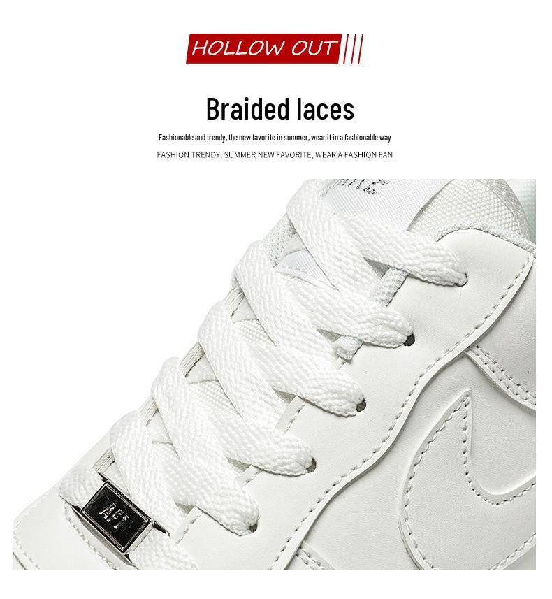 AJ 2024 Herren Air Force One Freizeit-Sneaker - Vielseitig, Dicksohlig, Weiße Schuhe für Paare