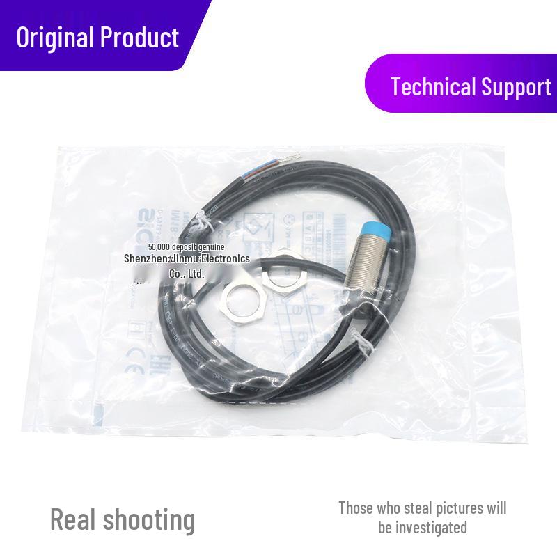 Genuine IM18-12NPS-ZW1 Proximity Sensor, DC Three-Wire PNP, Normally Open