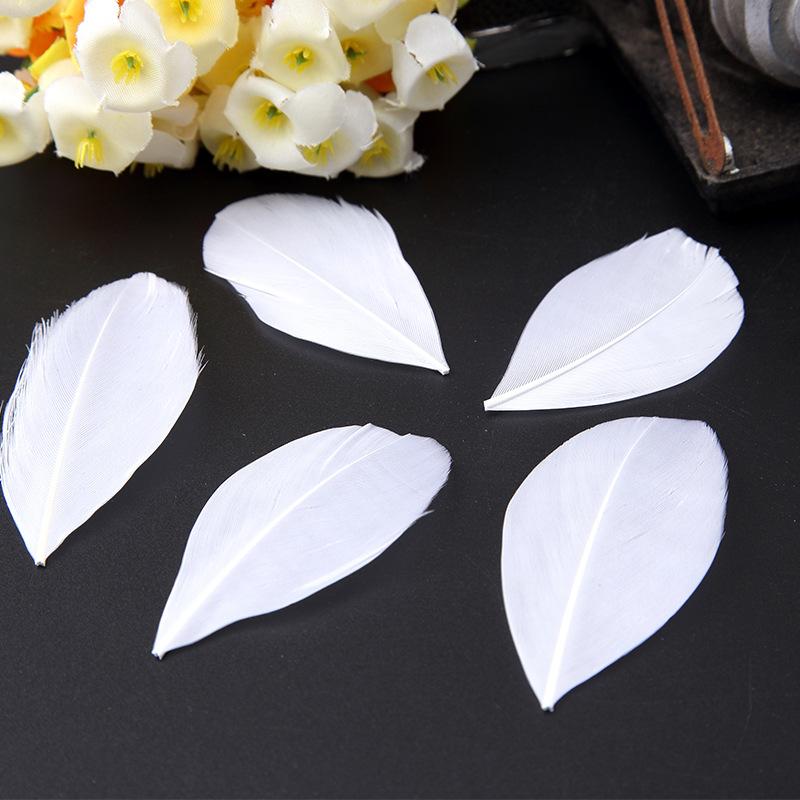 50Pcs26 Color Diy Jewelry Accessories Feather Color Floating Head Feather Goose Feather Craft Decorative Material