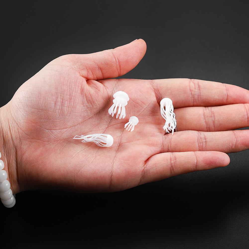 1-5Pcs 3D Mini Jellyfish Model Crystal Ocean Resin Modeling Filler For DIY Crafts Jewelry Fillings Decorations Materials