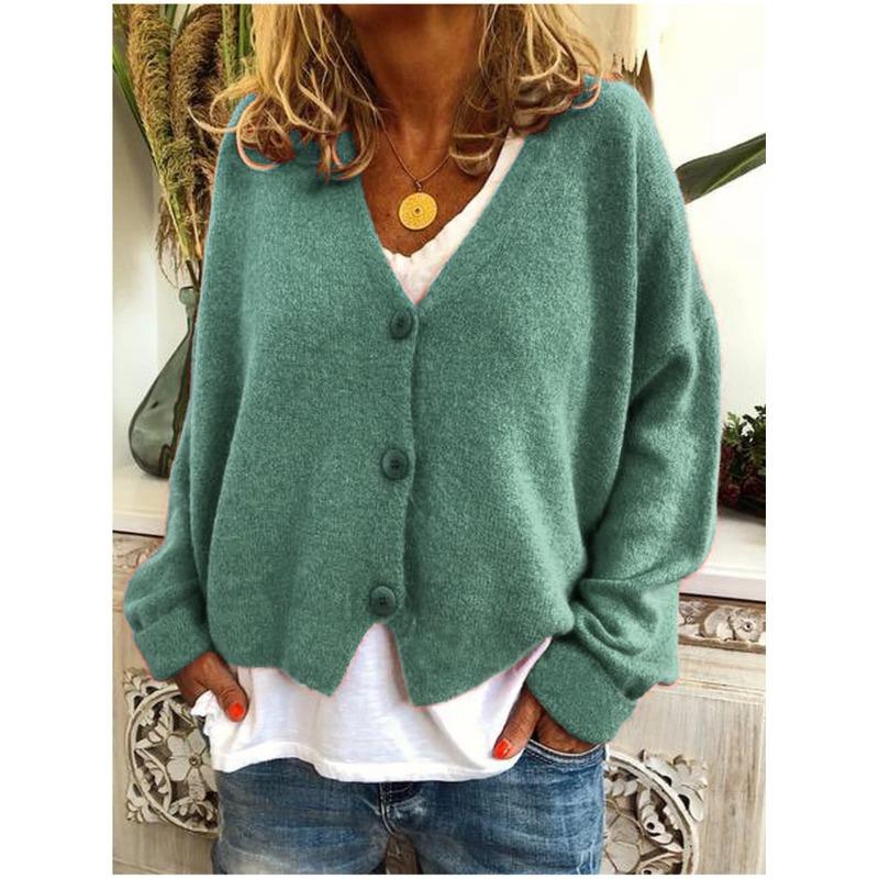 Autumn and Winter Casual Loose Knitted Cardigan Women's Sweaters