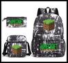 Student Schoolbag Cartoon Backpack Set 3D Digital Printing Backpack