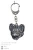 Papillon, Continental Toy Spaniel, Butterfly dog ​​- Postříbřená klíčenka s pejskem, ozdoba na kabelku, přívěsek na batoh značky Art-Dog