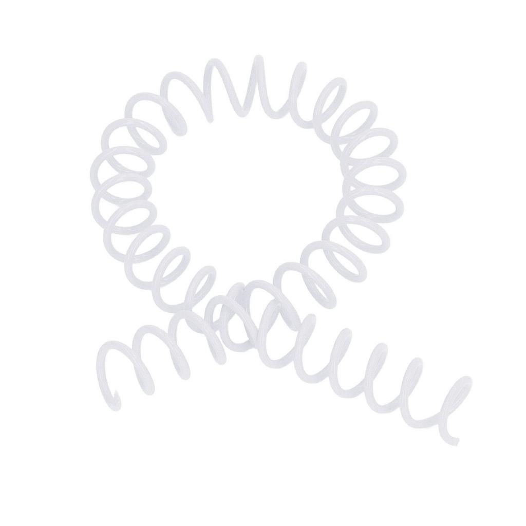 20Pcs Spiral Binding Coils 30 Sheet ABS Plastic Spiral Binding Spines for Stationery Work White