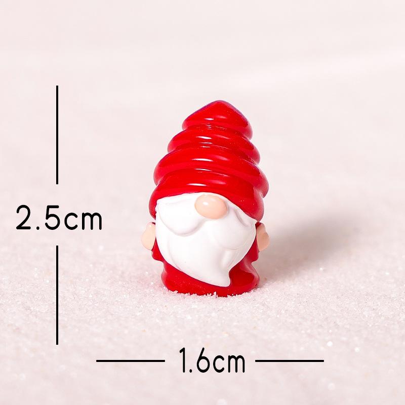 

Christmas Dwarf Figurines, Snow Landscape Car Desktop, Resin Craft Decorative Accessories Christmas Tree hat Dwarf