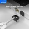 Weizhikong RJ45 Network Port Lock Plugs (1000 Pcs with 10 Keys)