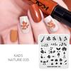 kads Nail Art Stamping Plates 63 Designs Nature Series Nail Template Stencil Plates for Nail Salon