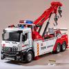 Grande échelle 1:18 Obstacle Double Fossé Véhicule Jouet Modèle Alliage Moulé Sous Pression Son Lumière Véhicule d'Ingénierie Jouets pour Enfant Cadeau