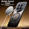 Magnetic Stand Phone Case for Honor Magic 7 8 Pro 8Pro Translucent Matte Camera Supports Wireless Charging Drop-proof Cover