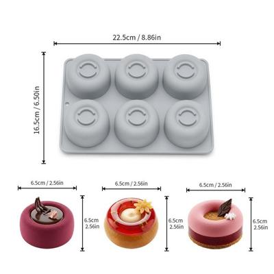 Silicone 6-Cavity Baking Molds Cake Utensils Easy-to-clean Cake Mold Baking Tool